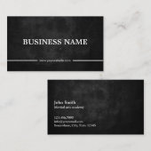 Carte De Visite Grunge Dark Martial Arts (Devant / Derrière)