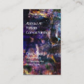 Carte de visite grunge d'artiste abstrait - (Dos)