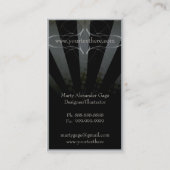 Carte de visite grunge d'artiste de corneille (Dos)