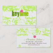 Carte De Visite Grunge de chaux principale de la CHROMATOGRAPHIE (Devant / Derrière)