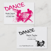 Carte De Visite Grunge de danse - chorégraphe, danseur, (Devant / Derrière)