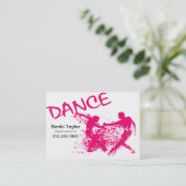 Carte De Visite Grunge de danse - chorégraphe, danseur, (Debout devant)