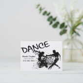 Carte De Visite Grunge de danse - chorégraphe, danseur, (Debout devant)