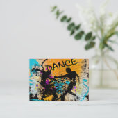 Carte De Visite Grunge de danse - chorégraphe, danseur, (Debout devant)