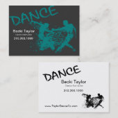 Carte De Visite Grunge de danse - chorégraphe, danseur, (Devant / Derrière)