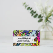 Carte de visite grunge de Grafit d'étoile de (Debout devant)