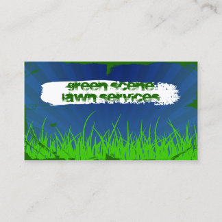 Carte De Visite grunge de la scène verte