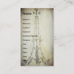 Carte De Visite Grunge de lustre Vintage