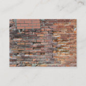 Carte de visite Grunge de mur de brique (Dos)