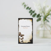 Carte De Visite Grunge de papillon (Debout devant)