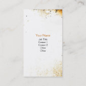 Carte De Visite Grunge de papillon (Dos)