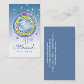 Carte de visite grunge de papillons (Devant / Derrière)