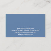 Carte de visite grunge de papillons (Dos)