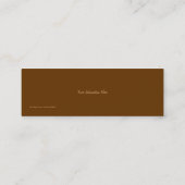 Carte de visite grunge de signet d'huile d'Annie (Dos)