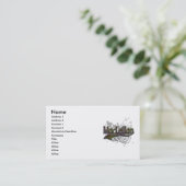Carte De Visite Grunge de tartan de MacLellan (Debout devant)