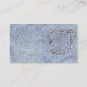 Carte De Visite Grunge Denim
