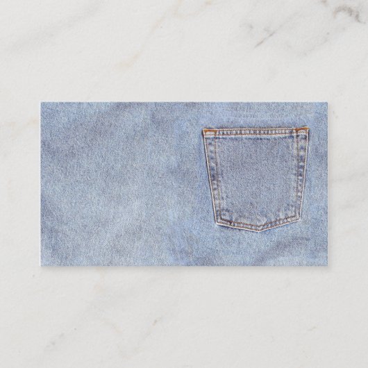 Carte De Visite Grunge Denim (Devant)