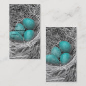 Carte De Visite Grunge des oeufs de Robin (Devant / Derrière)