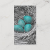 Carte De Visite Grunge des oeufs de Robin (Dos)