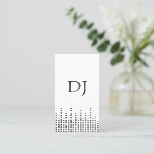 Carte de visite grunge du DJ (Debout devant)