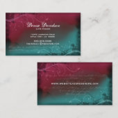 Carte de visite grunge élégant 2 (Devant / Derrière)