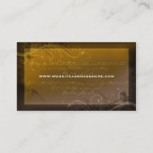 Carte de visite grunge élégant 3 (Dos)