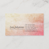 Carte De Visite Grunge Fitness Personal Trainer Kettlebell Barbell (Dos)