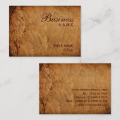 Carte de visite grunge floral (Devant / Derrière)