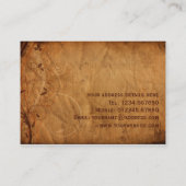 Carte de visite grunge floral (Dos)