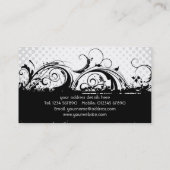 Carte de visite grunge floral (Dos)