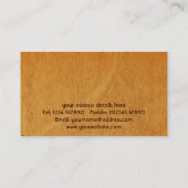 Carte de visite grunge floral (Dos)