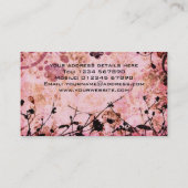 Carte de visite grunge floral (Dos)