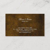 Carte de visite grunge floral de conception (Dos)