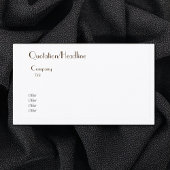 Carte De Visite Grunge golden&white yin yang