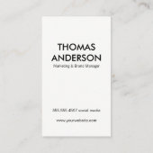 Carte De Visite Grunge gras (rouge) (Dos)