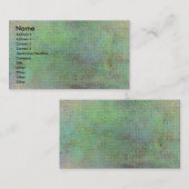 Carte De Visite Grunge Green Texture (Devant / Derrière)