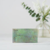 Carte De Visite Grunge Green Texture (Debout devant)