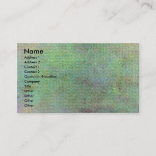 Carte De Visite Grunge Green Texture