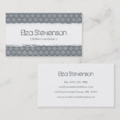 Carte de visite grunge gris de consultant en (Devant / Derrière)