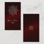 Carte De Visite Grunge Mandala (Devant / Derrière)