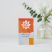 Carte De Visite Grunge Mandala (Debout devant)