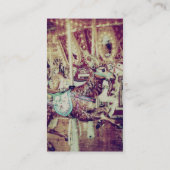 Carte De Visite Grunge Merry-Go-Round Goat (Dos)