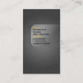 Carte De Visite Grunge métallique (Dos)