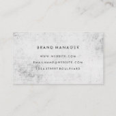 Carte De Visite Grunge minimaliste (Dos)
