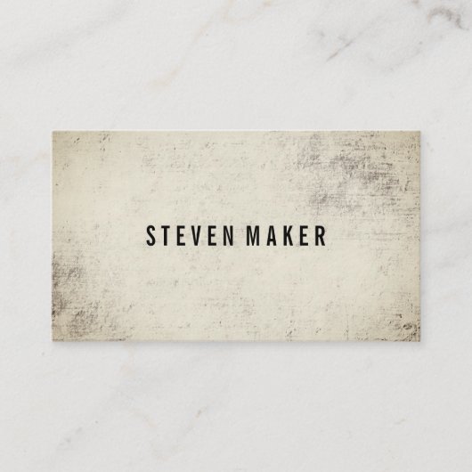 Carte De Visite Grunge minimaliste (Devant)