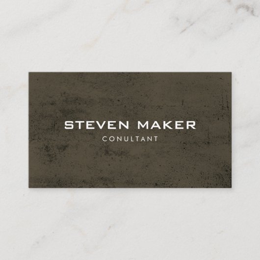 Carte De Visite Grunge minimaliste (Devant)