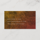 Carte De Visite Grunge minimaliste (Dos)