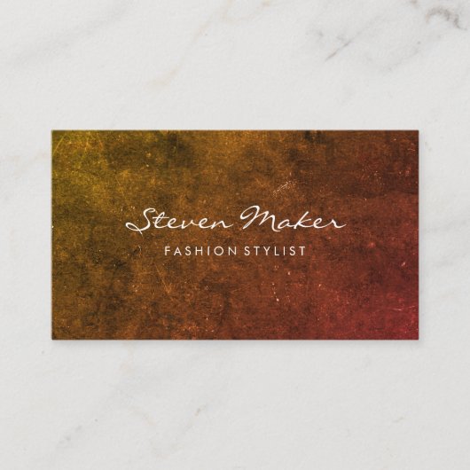 Carte De Visite Grunge minimaliste (Devant)