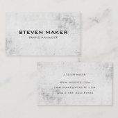 Carte De Visite Grunge minimaliste (Devant / Derrière)