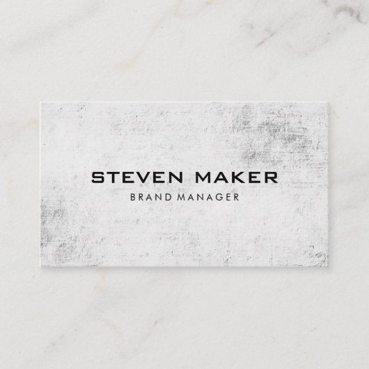Carte De Visite Grunge minimaliste (Devant)